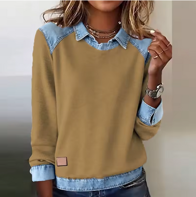 Olivia |  Casual denim sweater