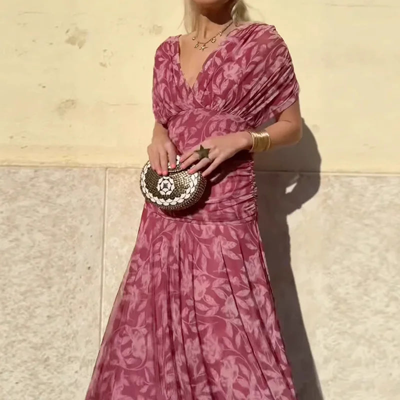 Victoria | Elegant Dress With V-Neckline