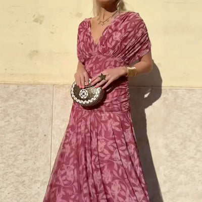 Victoria | Elegant Dress With V-Neckline