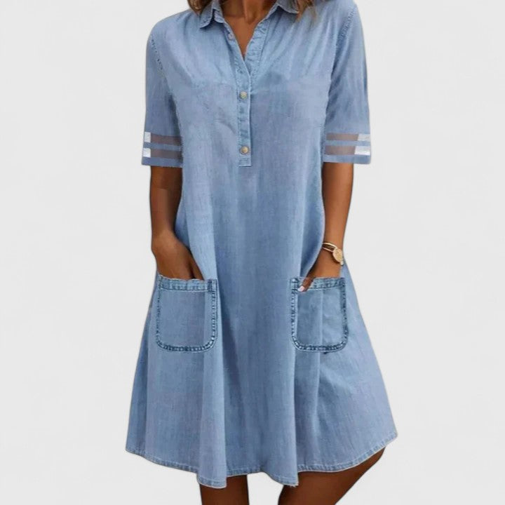 Olivia | Figure-Flattering Denim Dress
