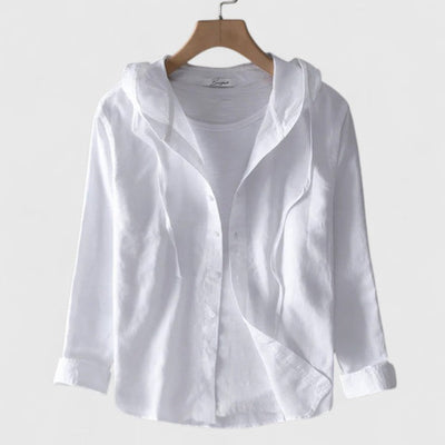 Victoria | Elegant Hooded Blouse