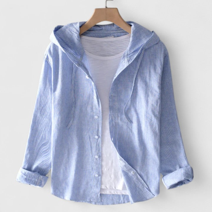 Victoria | Elegant Hooded Blouse