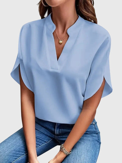 Victoria | Soft and Elegant V-Neck Shirt