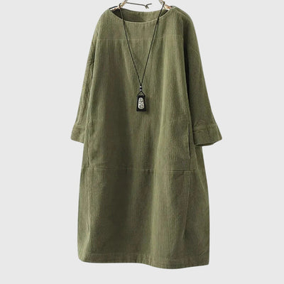 Victoria | Relaxed Corduroy Midi Dress