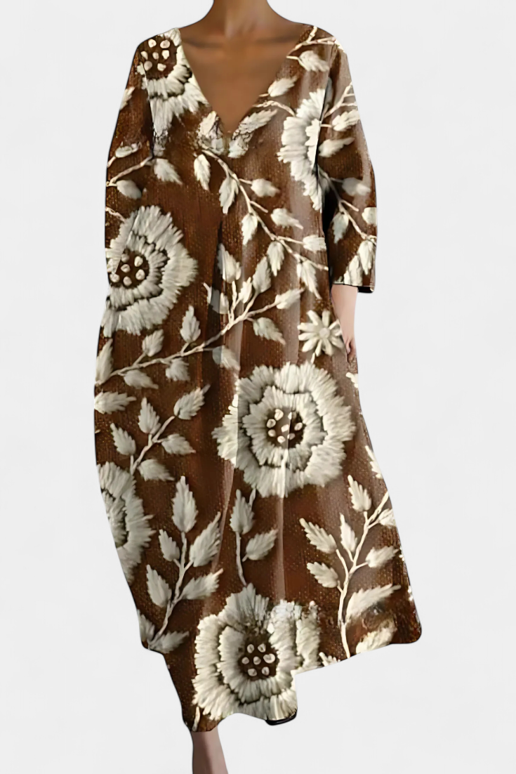 Olivia| Comfortable V-neck Dress