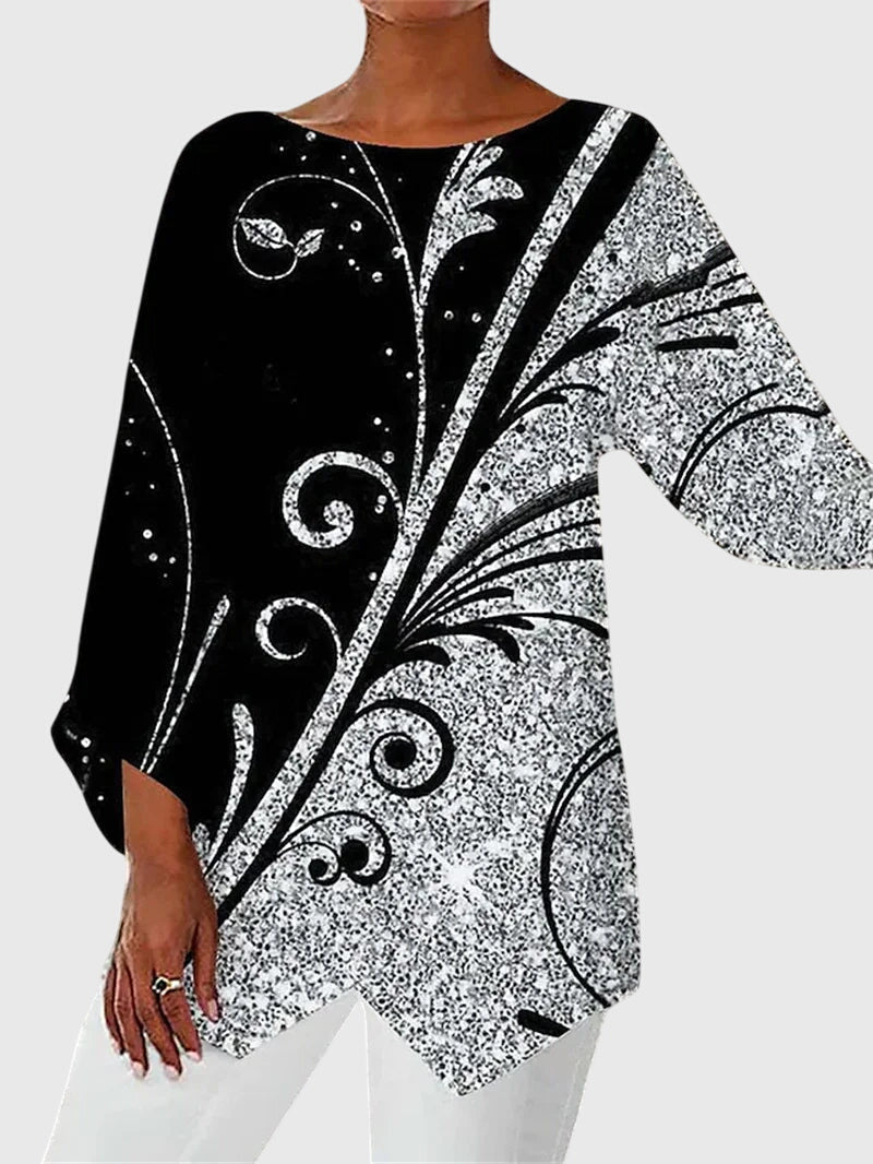 Victoria | Elegant Crew Neck Top