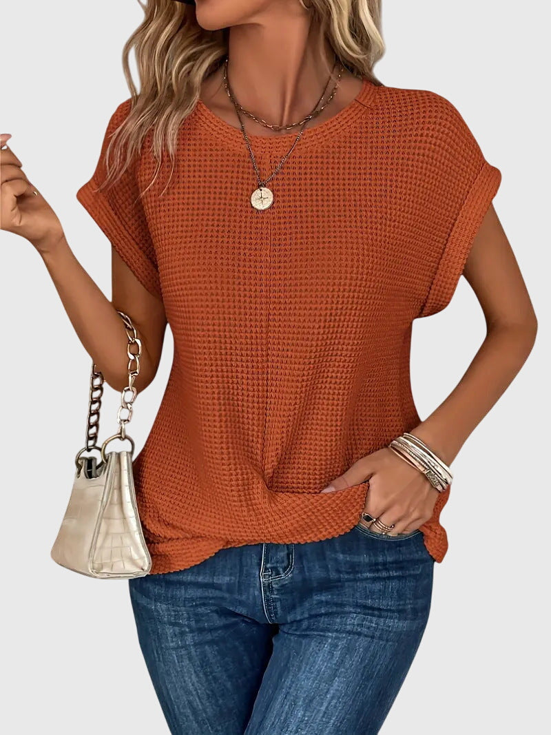 Victoria | Elegant Blouse with Crew Neck