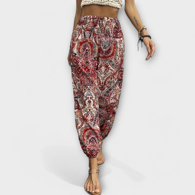 Victoria | Trousers with Ethnic Graphic