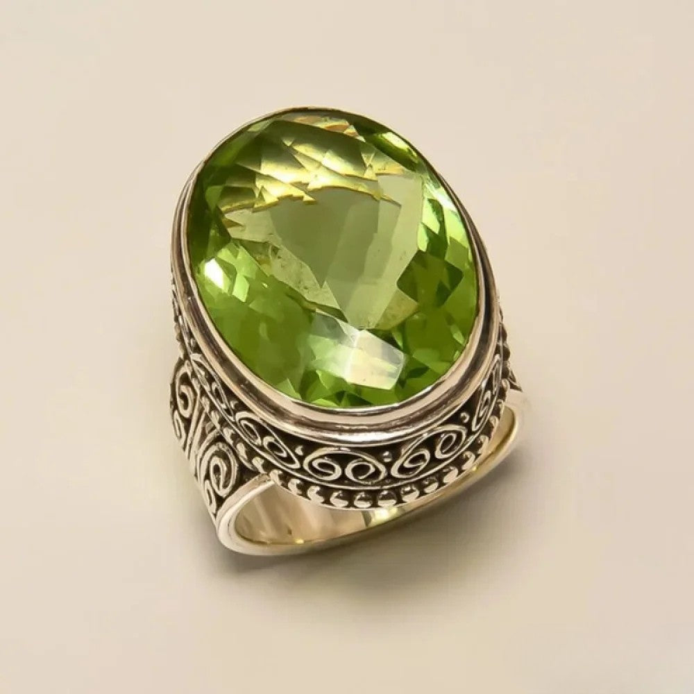 Victoria | Antique Olive Ring