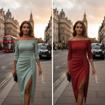 Olivia | Chic halter maxi dress with an elegant, flowing fit