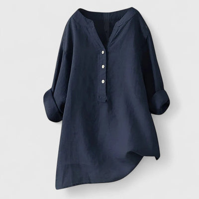 Victoria | Elegant Button-Front Shirt