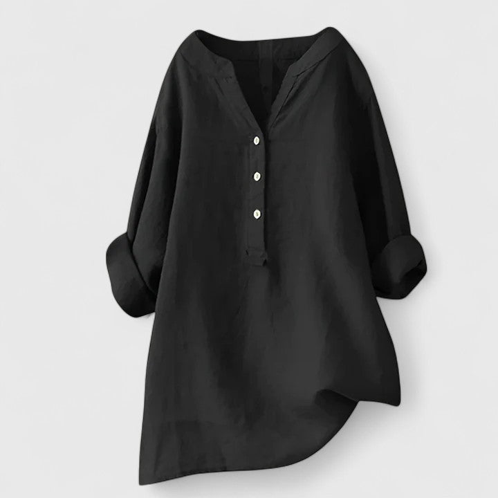 Victoria | Elegant Button-Front Shirt