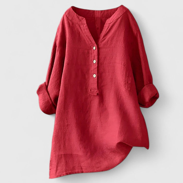 Victoria | Elegant Button-Front Shirt