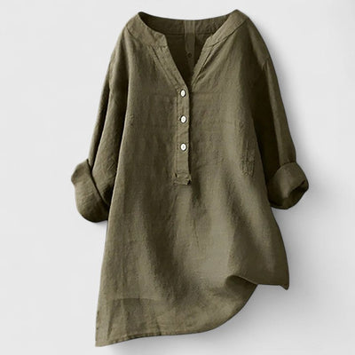 Victoria | Elegant Button-Front Shirt