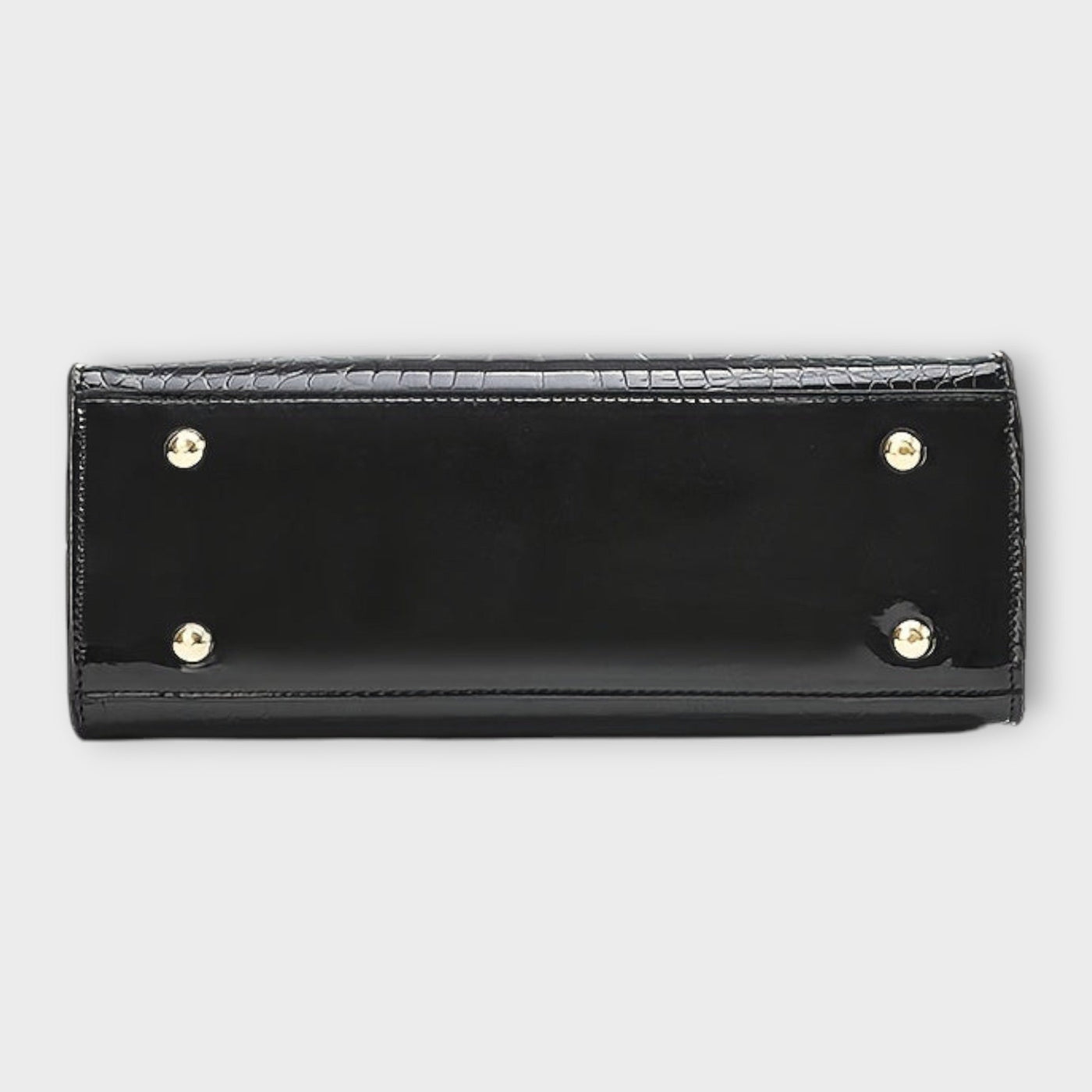 Victoria | Glossy Crocodile Pattern Handbag