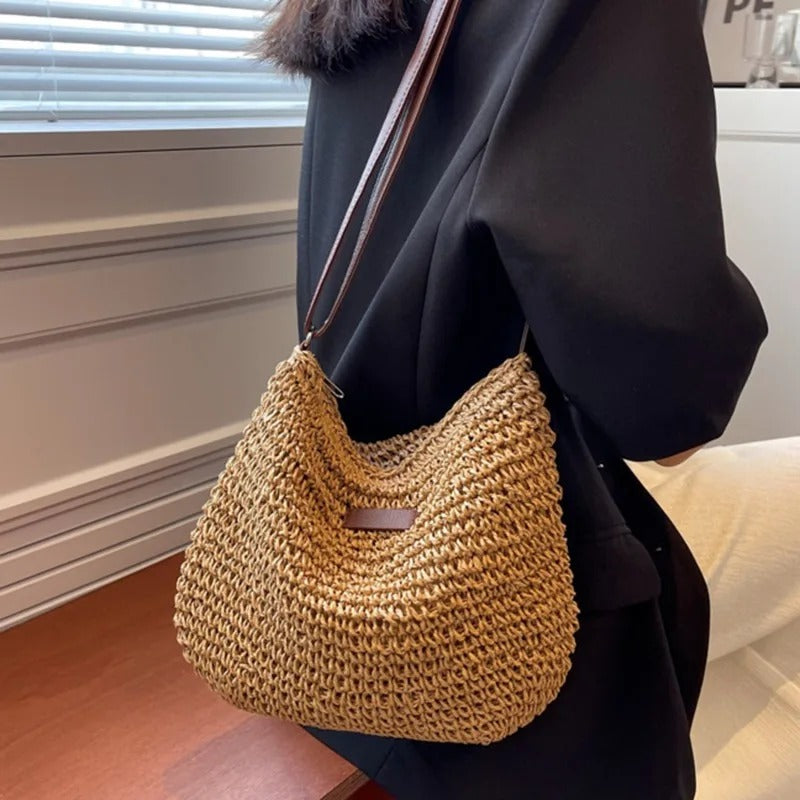 Victoria | Straw shoulder bag
