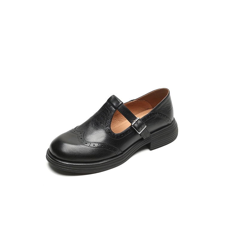Victoria | Elegant Leather Mary Janes