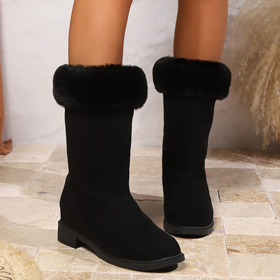 Victoria | Faux Fur Lined Mid-Calf Boots