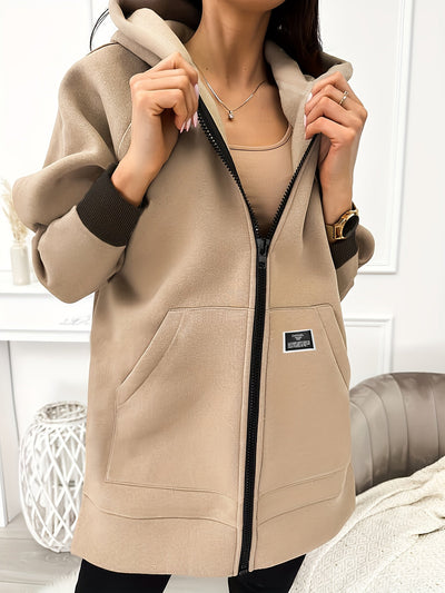 Victoria | Elegant Longline Hoodie