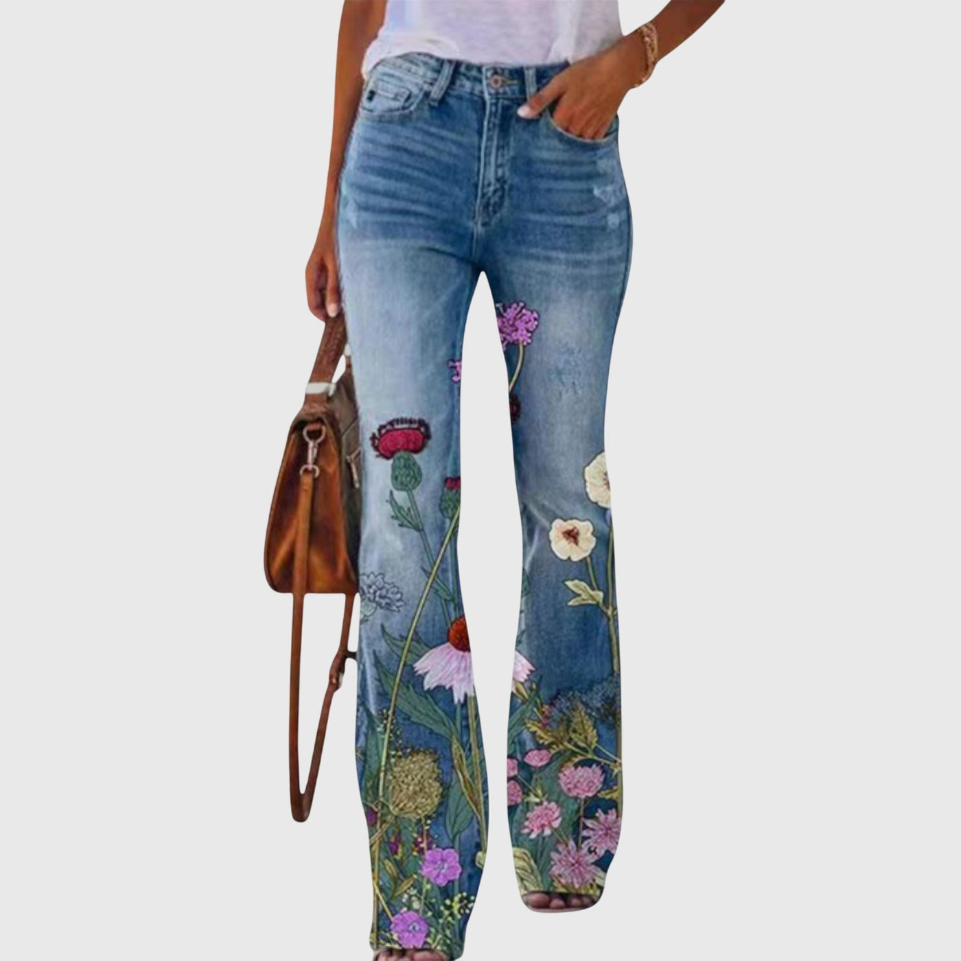 Victoria Pants with Flowers |