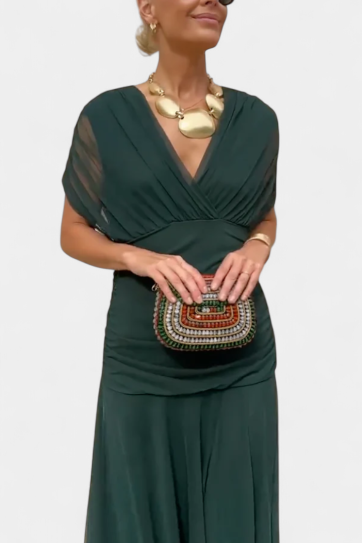 Victoria | Elegant Dress With V-Neckline