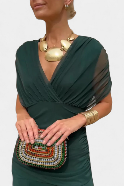 Victoria | Elegant Dress With V-Neckline