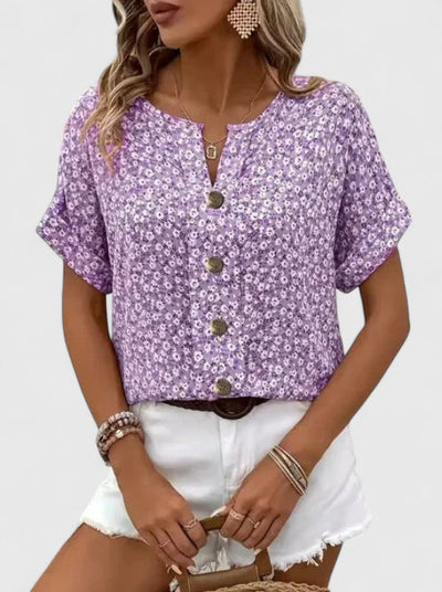 Victoria | Elegant Floral Summer Top