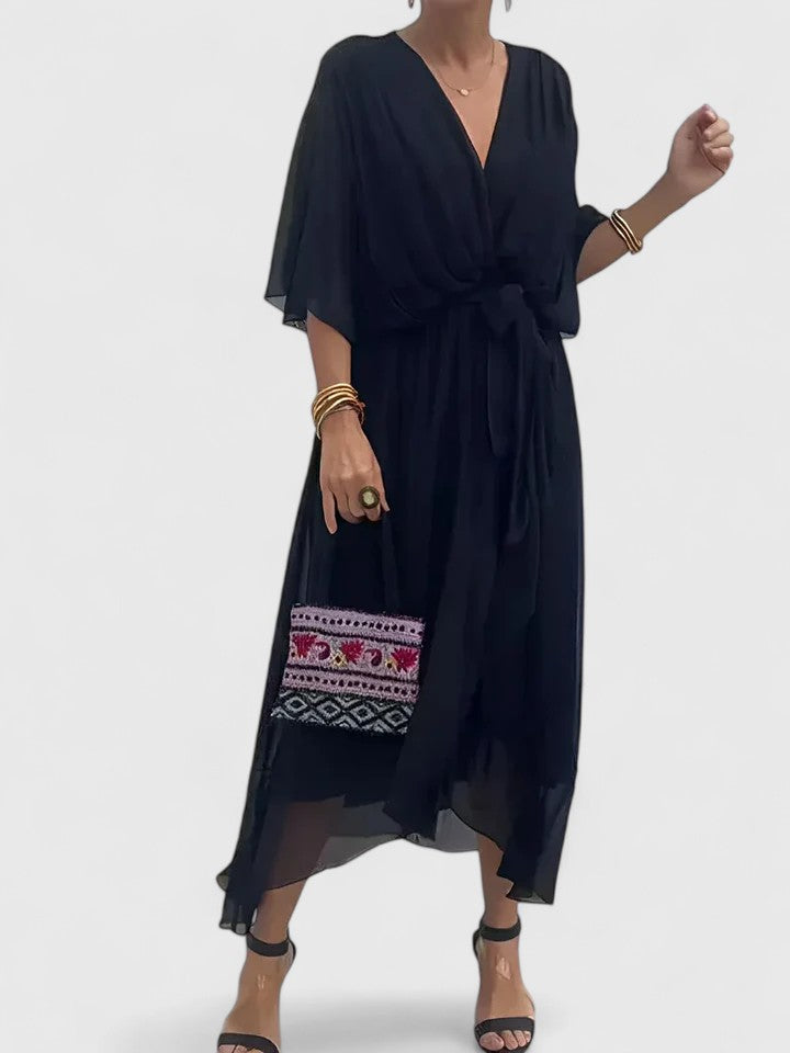 Victoria | Elegant V Neck Dress