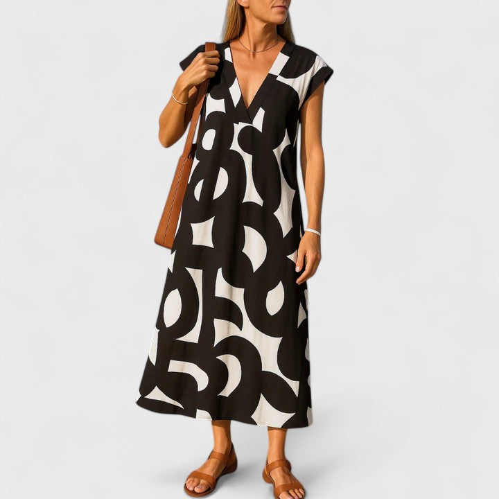 Victoria | Flowing V-Neck Dress