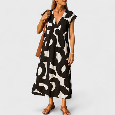 Victoria | Flowing V-Neck Dress
